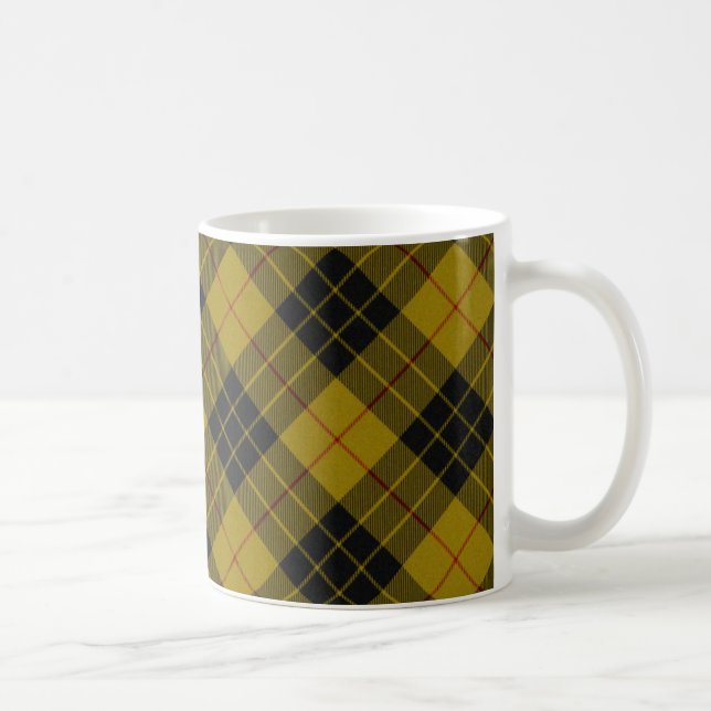 Mug Plaque noire jaune tartan MacLeod (Droite)