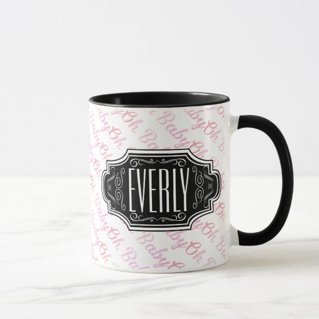 Mug Plaque nominative personnalisée tableau noir (Droite)