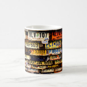 Mug Plaques de licence vintages