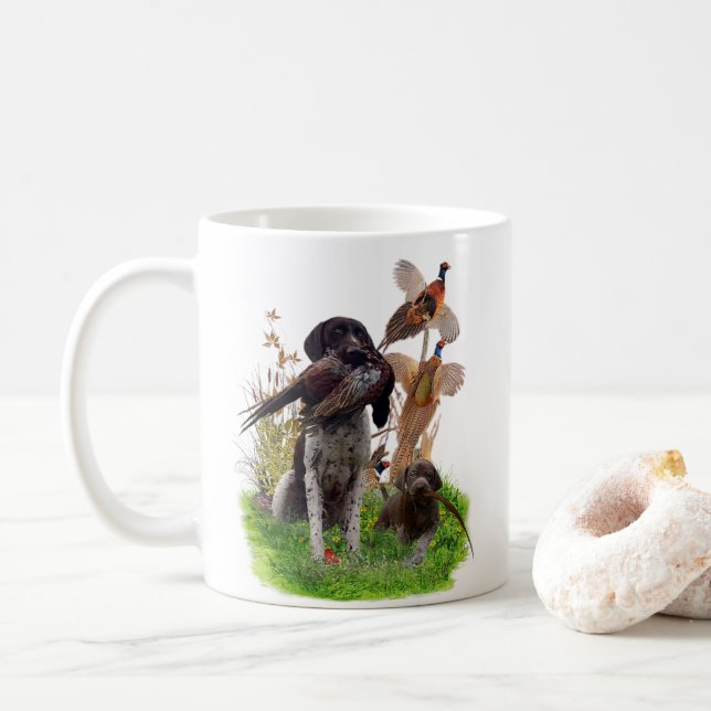 Mug Plaques en papier à pointeur courtes allemandes (Avec donut)