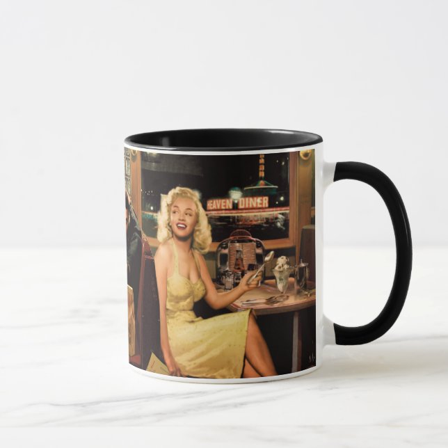 Mug Plat bleu (Droite)