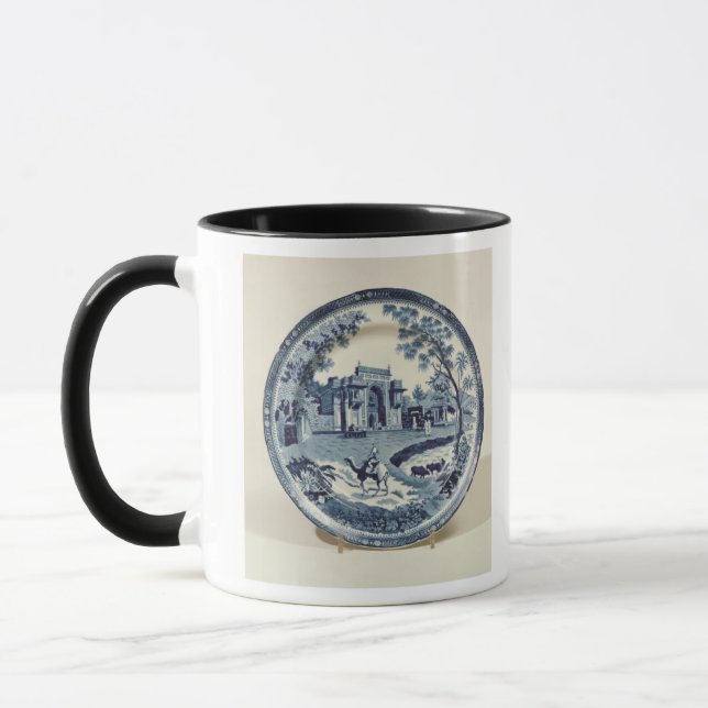 Mug Plat bleu et blanc de Spode, c.1815 (Gauche)
