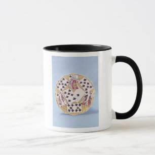 Mug Plat décoré d'un trompe - l ' oeil