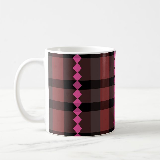 Mug Plat rouge et rose (Gauche)