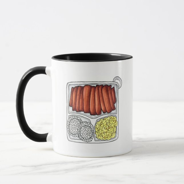 Mug Plate de cuisine hawaïenne Déjeuner Riz Macaroni S (Gauche)