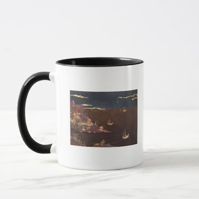Mug Plateau avec la scène marine (Gauche)