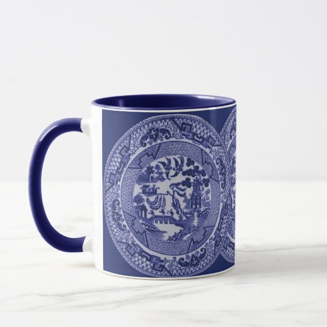 Mug Plats bleus de la Chine de saule sur le cobalt (Gauche)