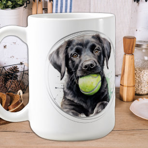 Mug Play Ball - Labrador Puppy - Black Lab