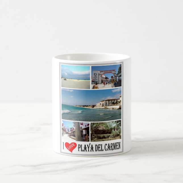 Mug Playa Del Carmen - Mexique - I Love - (Centre)