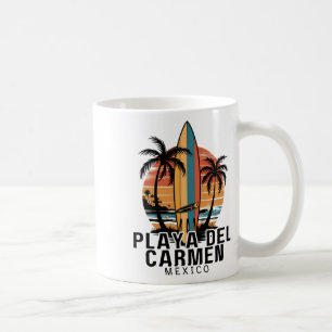 Mug Playa Del Carmen Mexique Surfant Surfeur _1 