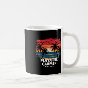 Mug Playa Del Carmen Mexique Surfboarder Palmier Souve