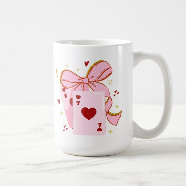 Mug Playing Cards Valentine 6 7 shirt, valentine (Droite)