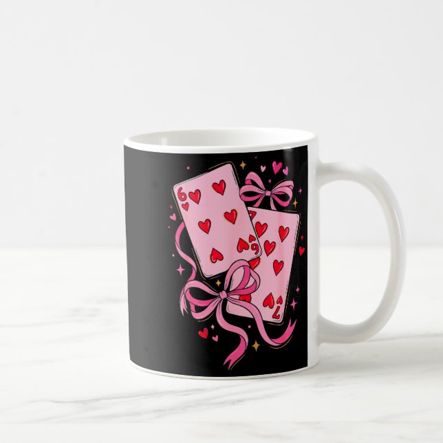 Mug Playing Cards Valentine 6 7 Six Seven Meme Preppy  (Droite)