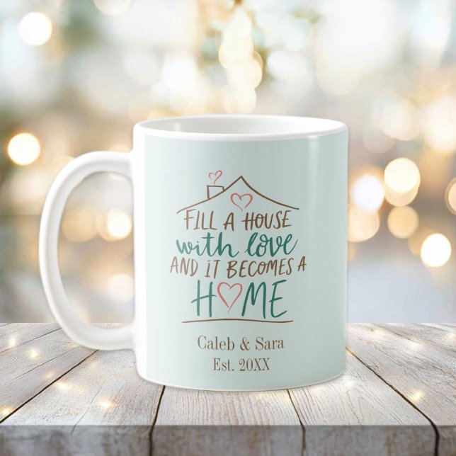 Mug Plein d'amour Personnalisable Ménage (Filled with Love Housewarming Mug)
