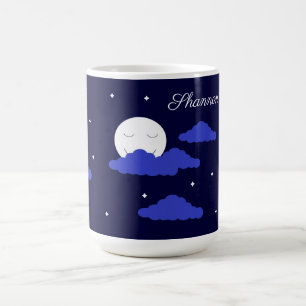 Mug Pleine Lune à Minuit et Étoiles :