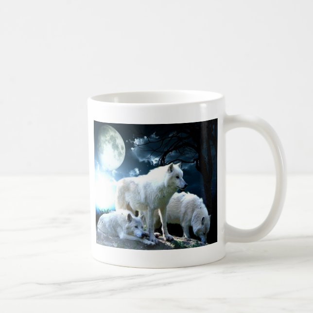 Mug Pleine lune de loup (Droite)