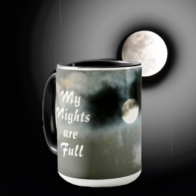 Mug Pleine lune My Night's are Full Night Shift (Créateur téléchargé)