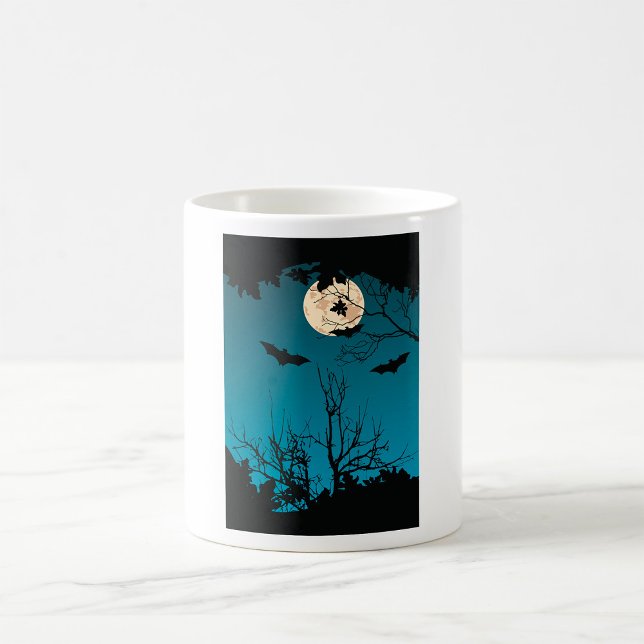 Mug Pleine lune nocturne d'Halloween éffrayante et cha (Créateur téléchargé)
