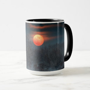 Mug Pleine lune Novembre à Scalenghe, Italie