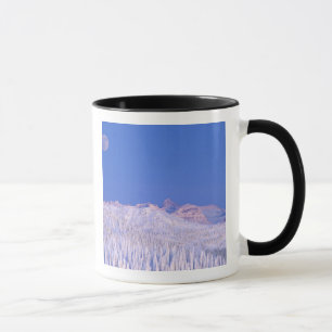 Mug Pleine lune se levant au-dessus du parc national d