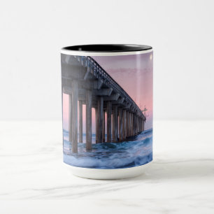Mug Pleine lune sur la jetée de Scripps