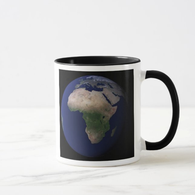 Mug Pleine Terre montrant l'Afrique, l'Europe et le Mo (Droite)