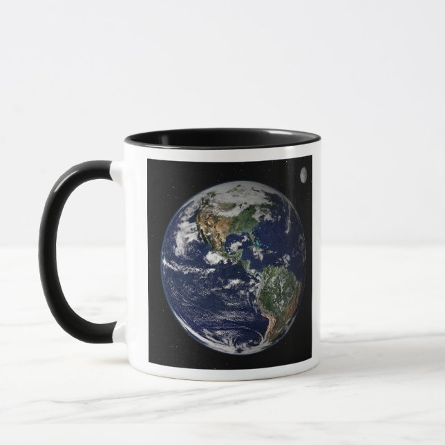 Mug Pleine Terre montrant l'Amérique du Nord et du Sud (Gauche)