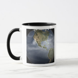 Mug Pleine vue de la terre montrant la vapeur d'eau