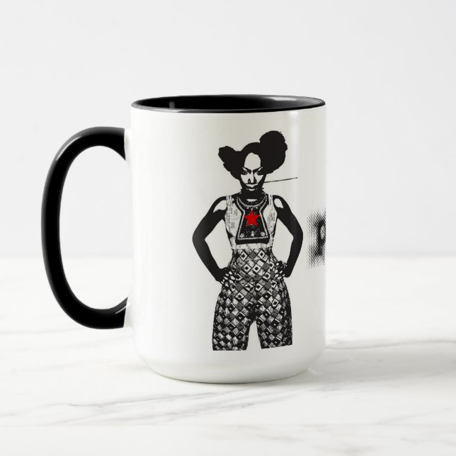 Mug Plena Punk Puerto Rican Art (Gauche)