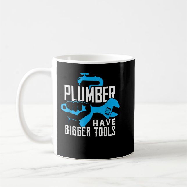 Mug Plomber Ont Des Outils Plus Gros Plumbing Handyman (Gauche)