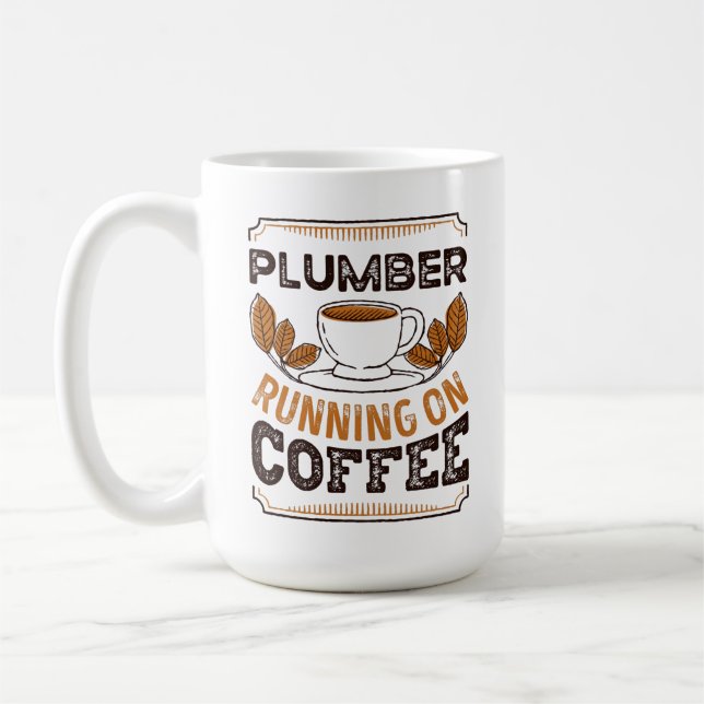 Mug Plomberie en cours d'exécution sur Café Caféine Ca (Gauche)
