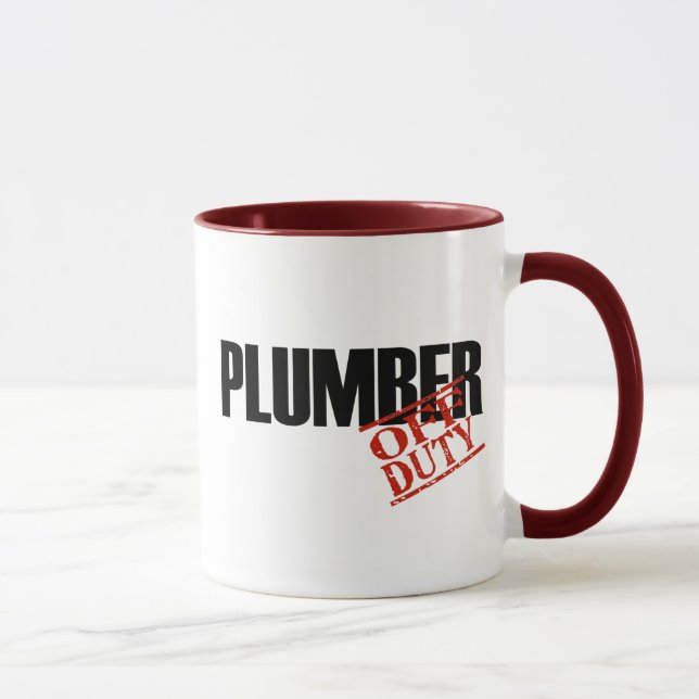 Mug Plombier QUI N'EST PAS DE SERVICE (Droite)