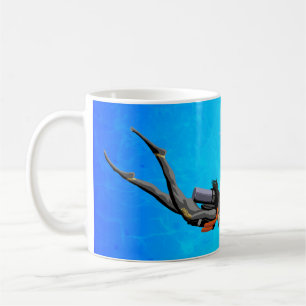 Mug Plongée à l'air de femme