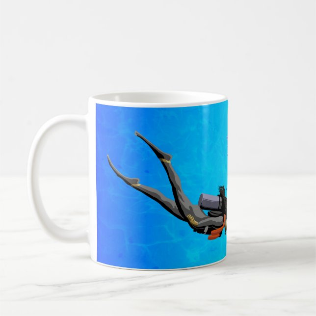 Mug Plongée à l'air de femme (Gauche)