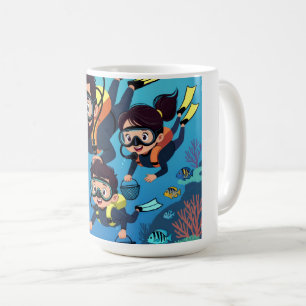 Mug Plongée en famille en scaphandre autonome