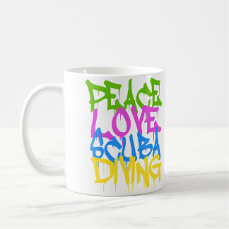 Mug Plongée en scaphandre amour paix