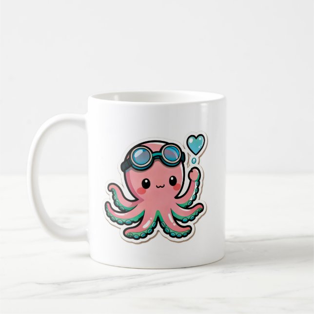Mug Plongée Kawaii  (Gauche)