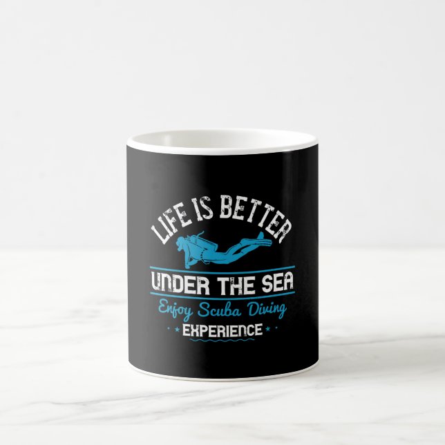 Mug Plongée - La Vie Est Mieux Sous La Mer (Centre)