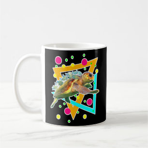Mug Plongée Mer Cute Turtle Fish Plongée Plongée Océan