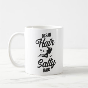 Mug Plongée plongée Plongée Girl Ocean Air Salty Cheve
