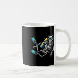 Mug Plongée sous-marine Halloween Skeleton Scuba Diver