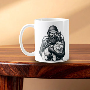 Mug Plongée sous-marine papa chat