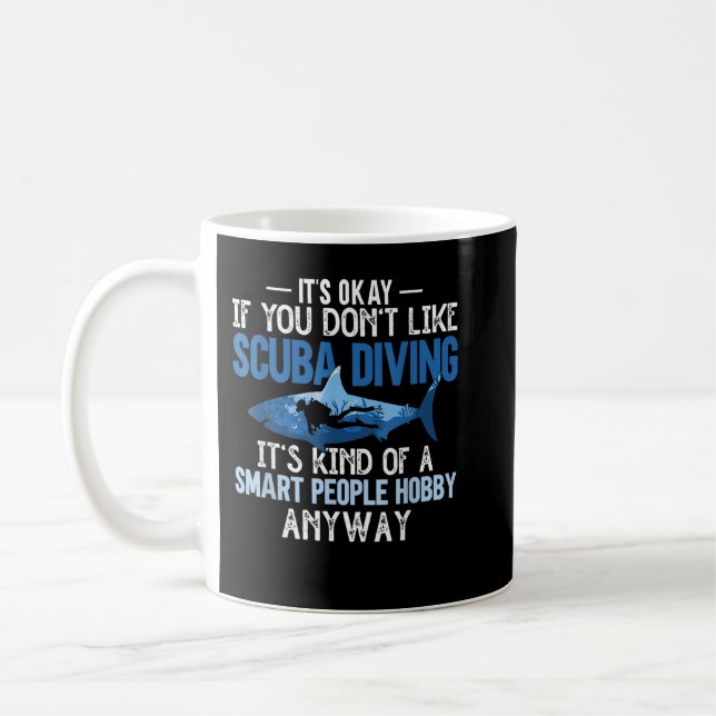 Mug Plongée sous-marine Personnes intelligentes Hobby  (Gauche)