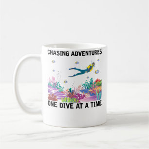 Mug Plongées Aventures Une Plongée À La fois Plongée e
