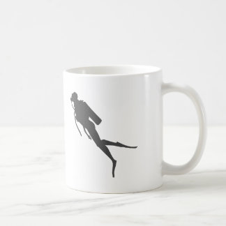 Mug Plongeur à voile silhouette noire
