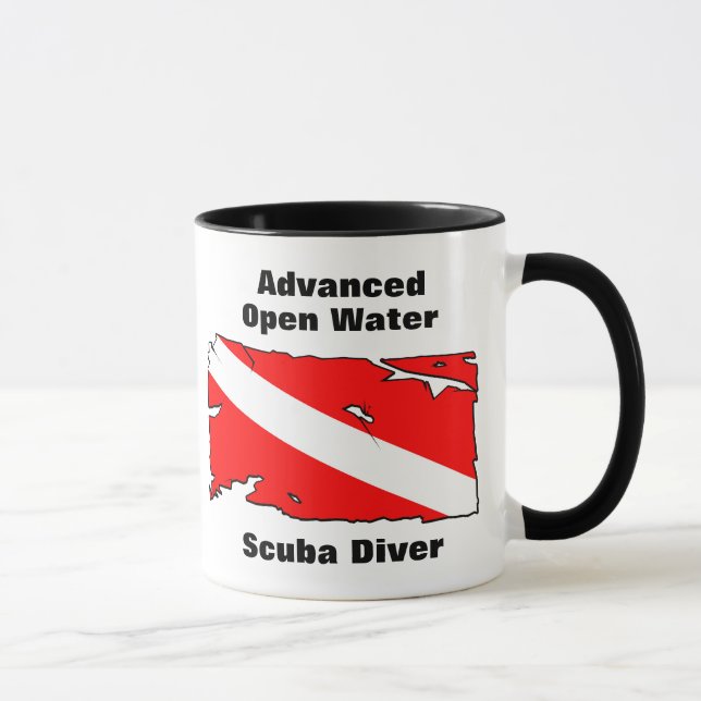 Mug Plongeur autonome avancé d'eau libre (Droite)