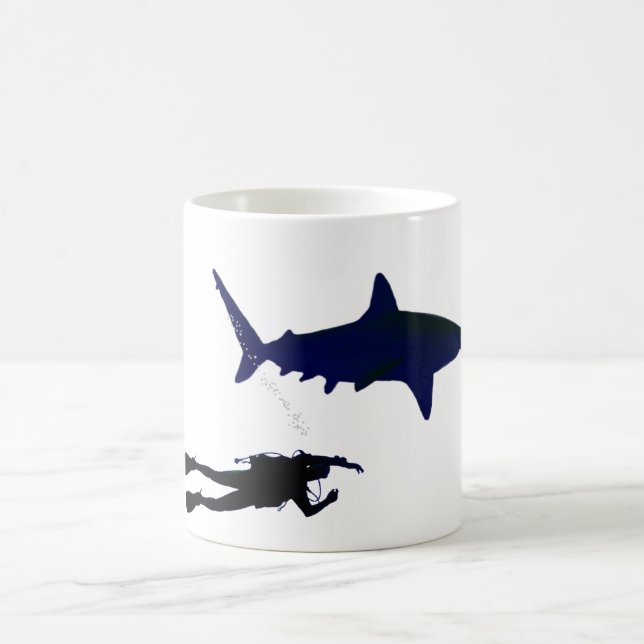 Mug Plongeur autonome et requin (Centre)