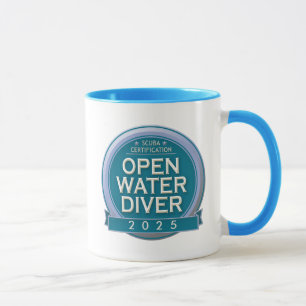 Mug Plongeur en eau libre certifié sur mesure
