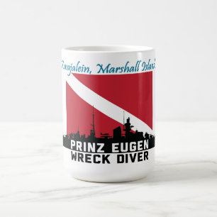 Mug Plongeur Kwajalein Marshall Islands d'épave de