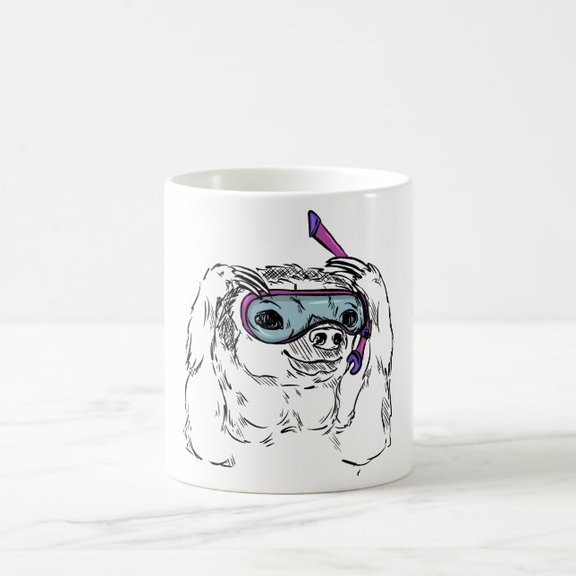 Mug Plongeur Mystérieux dans les Ombres (Centre)